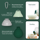 Portable Dog Water Dispenser with Bowl - Tear-Drop Design Lightweight Pet Water Bottle for Travel, Hiking, Outdoor