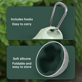 Portable Dog Water Dispenser with Bowl - Tear-Drop Design Lightweight Pet Water Bottle for Travel, Hiking, Outdoor