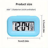 Mini Digital Alarm Clock: LED Backlight, Calendar, Snooze, Data Display