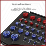 Extrusion Nut Bolt Thread Gauge Set, 44-Piece Metric and Imperial Thread Checker for Aluminum Profile Processing