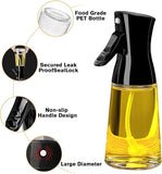 Showvigor Olive Oil Sprayer for Cooking, 180ML Glass Bottle with Brush, Canola Oil Vinegar Spray Mister, Healthy Cooking Gadgets for Air Fryer, Baking, BBQ, Grilling, Refillable Kitchen Accessories