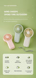 Handheld Fan, Portable Mini Fan Battery Powered (No Built-In Battery), Lightweight Pocket Fan for Travel, Makeup, Lash, Office, Outdoor（green）