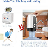 Electric Water Bottle Pump, USB Charging Automatic Drinking Water Dispenser, 30 Days Battery Life, Portable Water Bottle Switch for Universal 2-5 Gallon Bottle, For Home, Office, Travel,