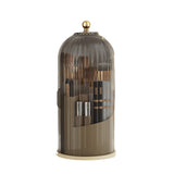 Rotating Makeup Brush Holder, Lipstick Organizer, Dust-Proof Compartmentalized Desktop Cosmetic Storage Box