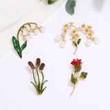 Artistic Brooch Vintage Pin Simple Versatile Lapel Flower Accessory