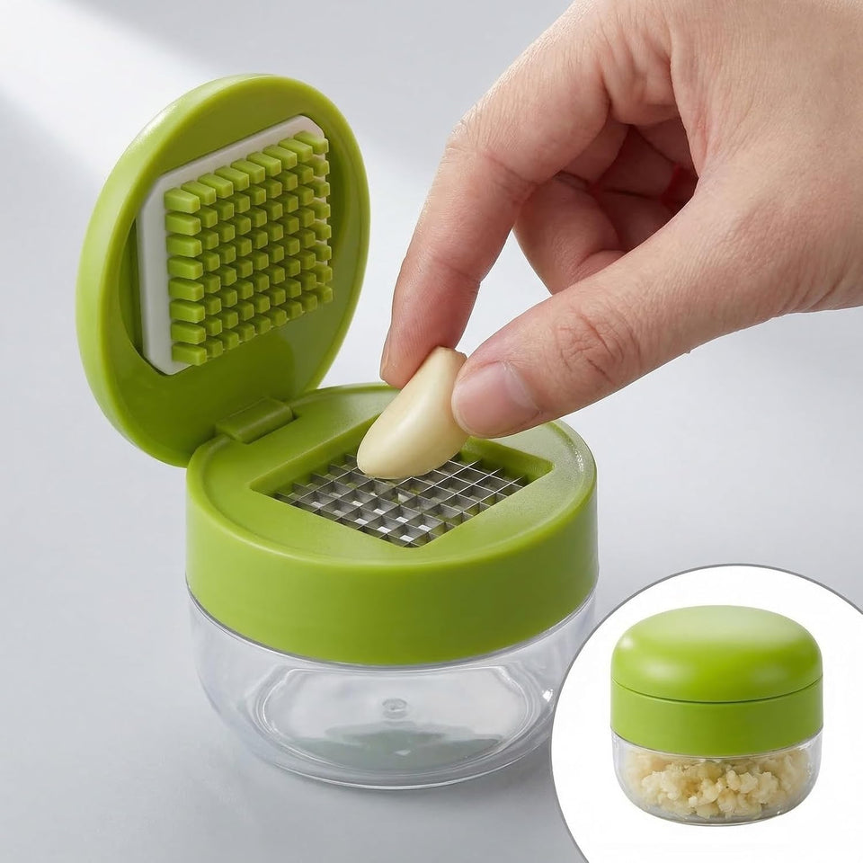 1pc Manual Garlic Press And Grinder - Multifunctional Kitchen Tool For Mincing, Slicing And Grinding, Suitable F
