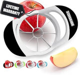 Apple Slicer - Professional Stainless Steel Apple Corer/Cutter - Super Sharp - Apple Corer Tool With 8 Shar