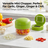 1pc Manual Garlic Press And Grinder - Multifunctional Kitchen Tool For Mincing, Slicing And Grinding, Suitable F