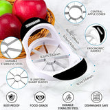 Apple Slicer - Professional Stainless Steel Apple Corer/Cutter - Super Sharp - Apple Corer Tool With 8 Shar