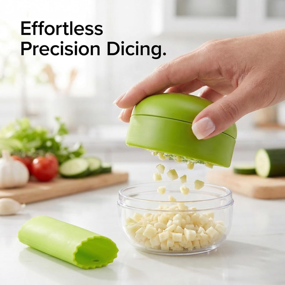 1pc Manual Garlic Press And Grinder - Multifunctional Kitchen Tool For Mincing, Slicing And Grinding, Suitable F