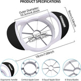 Apple Slicer - Professional Stainless Steel Apple Corer/Cutter - Super Sharp - Apple Corer Tool With 8 Shar