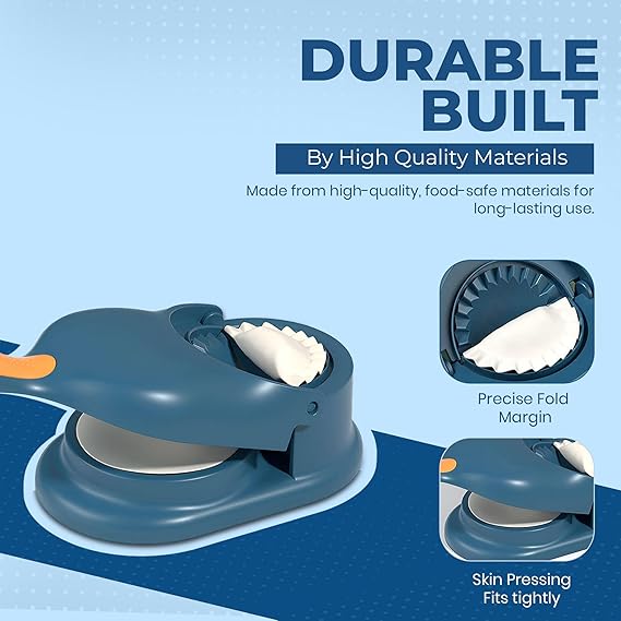 2 in 1 Dumpling Maker Press, Dumpling Skin Maker Machine, Multifunctional DIY Manual Empanada Press