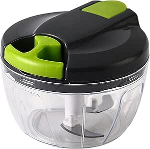 Multi Functional Food Chopper, Portable Hand Pull String Garlic Mincer Onion Cutter, Vegetable Cutter, Multi