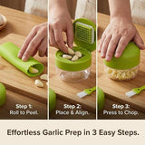 1pc Manual Garlic Press And Grinder - Multifunctional Kitchen Tool For Mincing, Slicing And Grinding, Suitable F