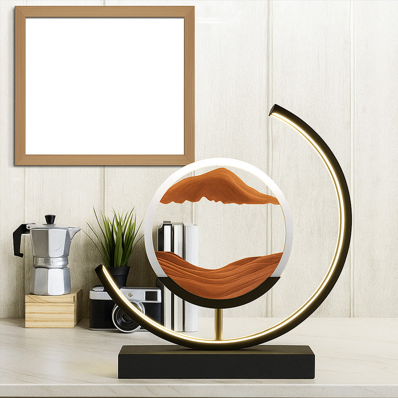 LED Flowing Sand Painting Lamp: Night Light for Home (Gift Option)