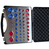 Extrusion Nut Bolt Thread Gauge Set, 44-Piece Metric and Imperial Thread Checker for Aluminum Profile Processing