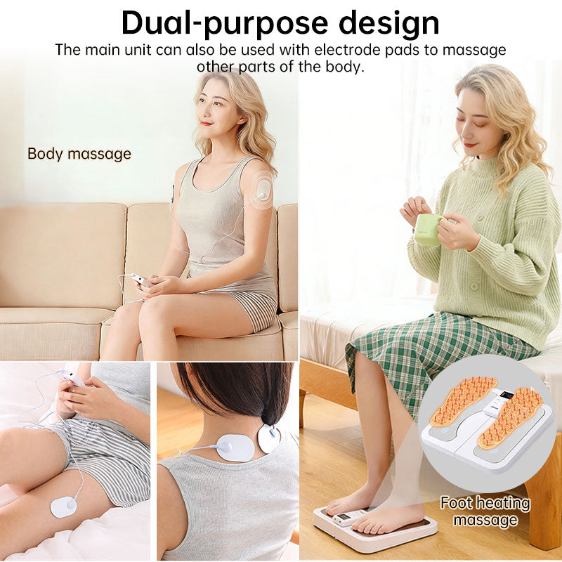 Folding USB-C Rechargeable Foot Massager with Multi-Mode Acupoint Stimulation, Portable Meridian Activation Device D238