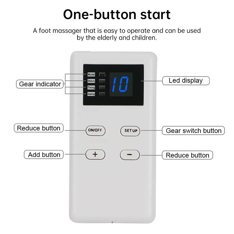 Folding USB-C Rechargeable Foot Massager with Multi-Mode Acupoint Stimulation, Portable Meridian Activation Device D238