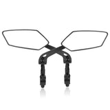 Bike Mirror, Adjustable Handlebar Rear View Mirror for Mountain Road Bicycle - 2 Pack (Black)